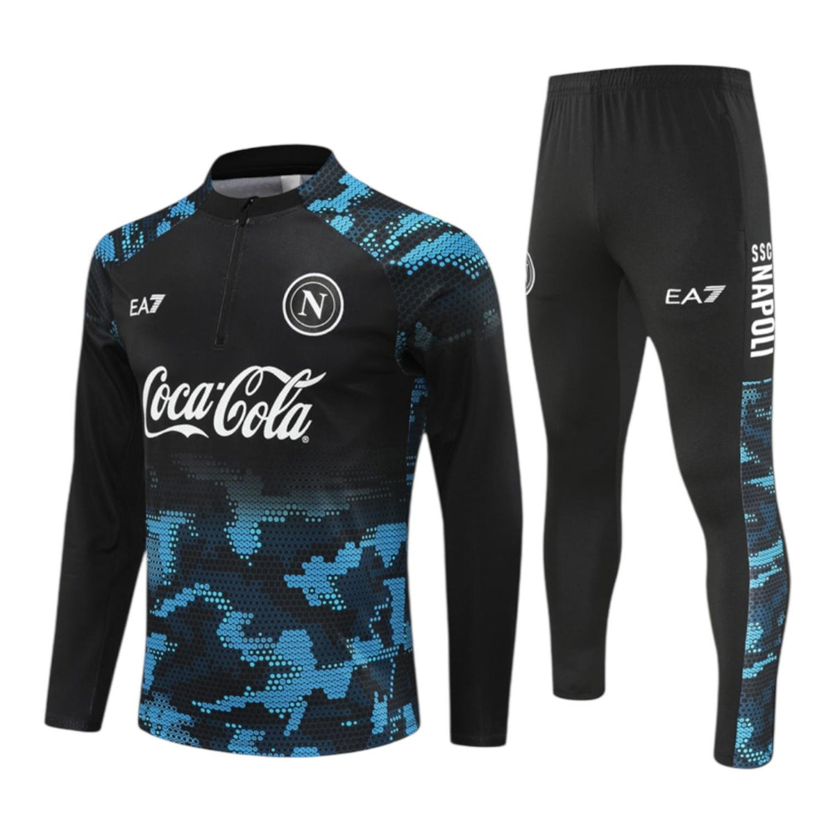 25/26 Napoli x EA7 Tracksuit Black