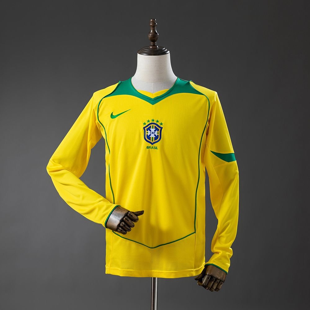 2004 Brasile Home Manica Lunga